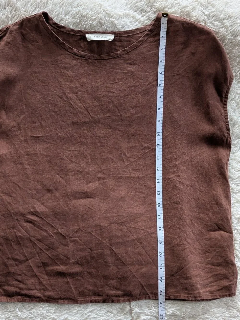 Everlane The Muscle Top in Linen Brown Size M - Picture 8 of 8